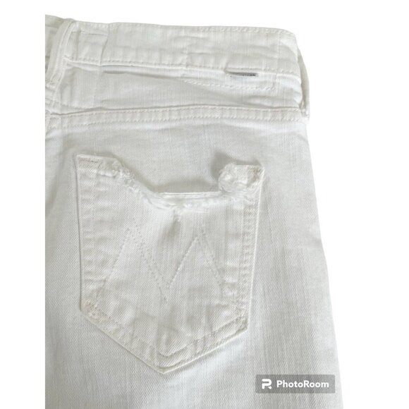 MOTHER Superior Dutchie Ankle Jaws in Almost Innocent White Women's Sz 25 - Picture 11 of 13